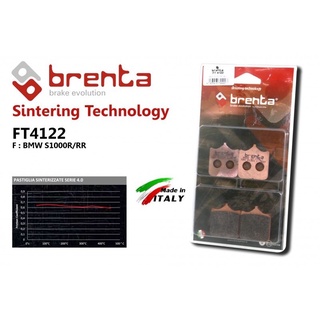 ผ้าเบรคหน้า Brenta Sintered Italy🇮🇹🏁  BMW-S1000R -S1000RR BRENTA SINTERED BRAKE PADS ​ผ้าเบรค ซินเตอร์ hi performaceเกรด