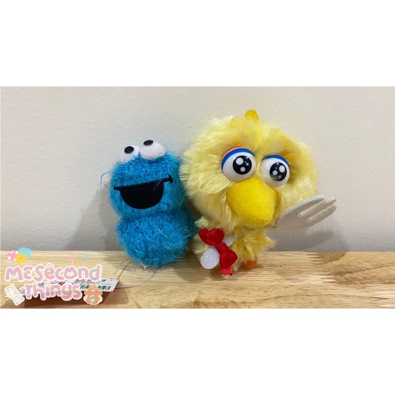 พวงกุญแจ บิ๊กเบิร์ด / ตุ๊กตา คุ๊กกี้มอนสเตอร์ (Cookie Monster &amp; Big Bird) #ตุ๊กตามือสอง