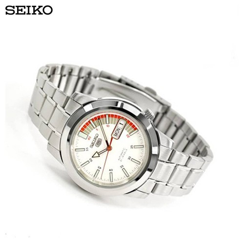 Seiko 5 Sport Automatic นาฬิกาข้อมือผู้ชาย สายสแตนเลส สีเงิน รุ่น SNKK25K1,SNKK25K