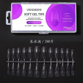 พร้อมส่ง✅✅Soft💅🏽gel💅🏽tips💅🏽🌈vendinee