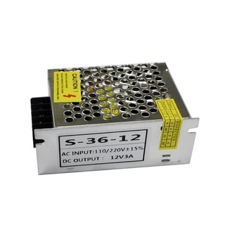 Btsg อะแดปเตอร์ไดร์เวอร์พาวเวอร์ซัพพลาย Ac 100-260V To Dc 12V 3A 36W Led