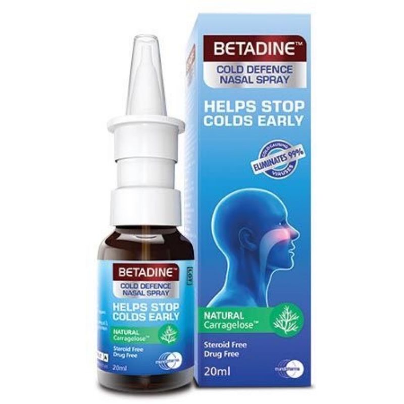✅(พร้อมส่ง) Betadine Nasal Spray for adult 20 ml.