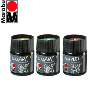 Marabu(มาราบุ) สีเขียนแก้ว สูตรน้ำมัน Glas Art 50 ML. (ขวดปลีก) มีให้เลือก 19 สี