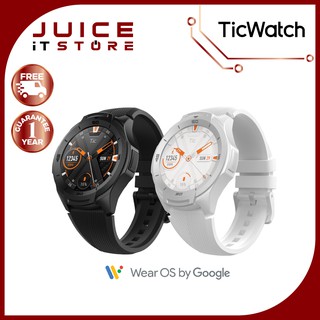 TicWatch S2 Black นาฬิกา สมาร์ทวอทช์ ระบบ Wear Os รองรับ Google Assistant กันน้ำระดับ 5ATM