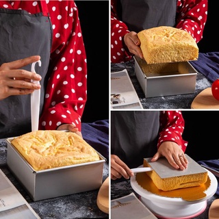 ♗﹊4-10 Inch DIY Square Non Stick Cake Pan Pie Loaf Toast Bread Mold Bakeware Tray Baking Supplies