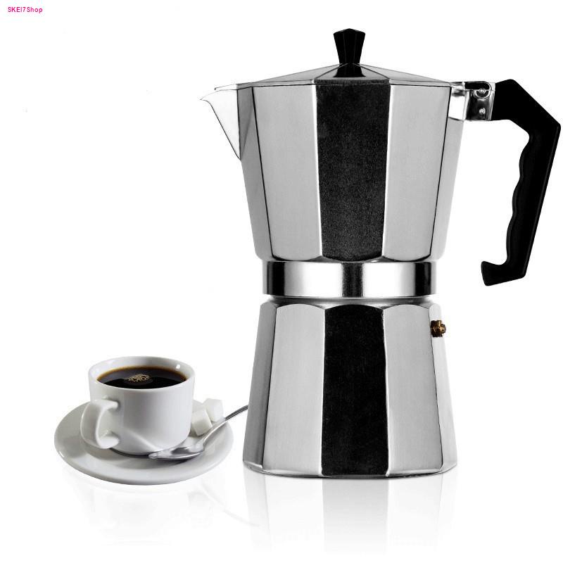 เครื่องชงกาแฟ moka pot กาต้มกาแฟ อุปกรณ์ชงกาแฟ หม้อต้มกาแฟ มอคค่าพอท กาชงกาแฟ หม้อต้มกาแฟสด เครื่องต้มกาแฟ กาต้มกาแฟสด