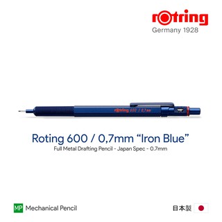 Rotring 600 "Iron Blue" 0.7mm Drafting Pencil - ดินสอกดรอตติ้ง 600 0.7 มม. สีน้ำเงิน