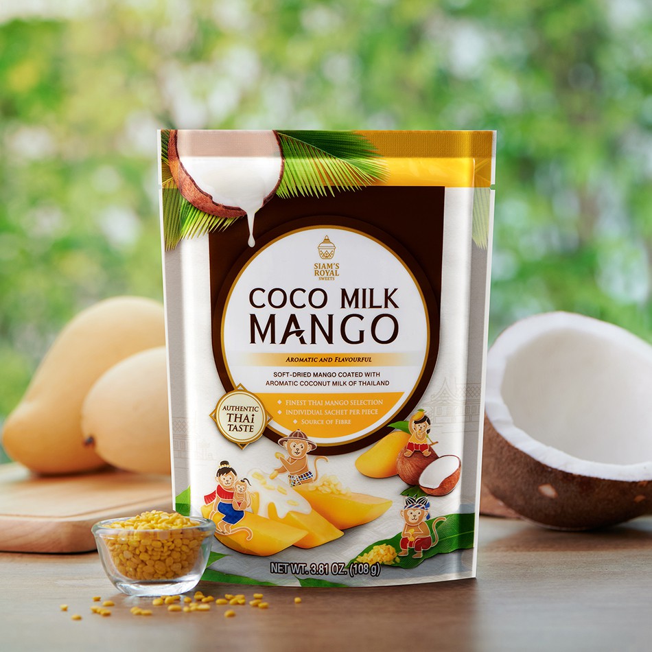 Siam's Royal Coco Milk Mango 108g (มะม่วงเคลือบกะทิ 108 กรัม)