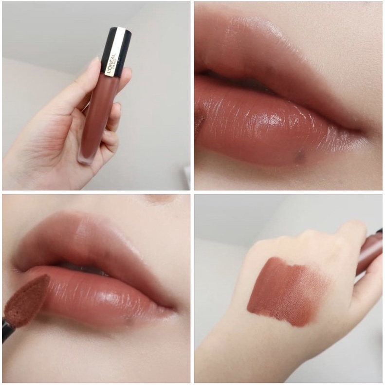 Loreal Rouge Signature  ลิปแมตต์ที่ดีที่สุด สีชัด ทาแล้วปากดูสุขภาพดี ต้องมีจริงๆผิวสีไหน ทาสีนี้ก็ส