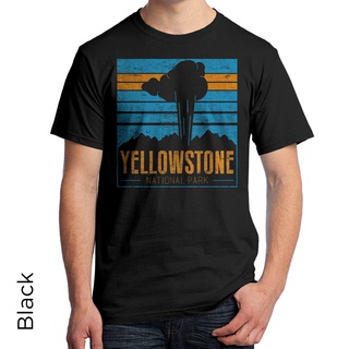 เสื้อยืดผ้าฝ้ายพิมพ์ลายแฟชั่น เสื้อยืด พิมพ์ลาย Yellowstone National Park Wyoming Montana Idaho Native American 999 สําห