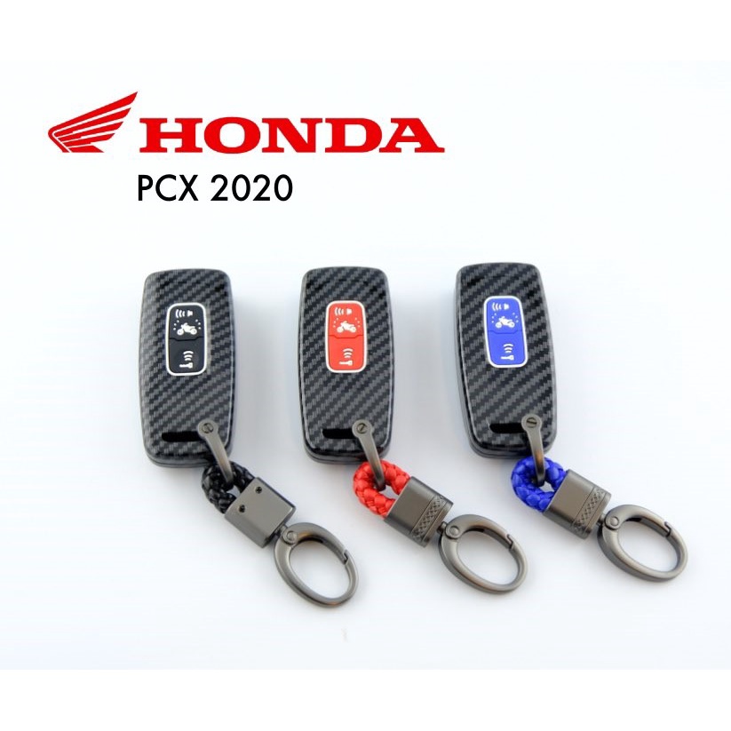 กรอบ เคฟล่า แท้ แบบเงา ใส่กุญแจรีโมทรถยนต์ Honda PCX 2021 , PCX 160  Super Cub C125 <ส่งเร็ว จากไทย>