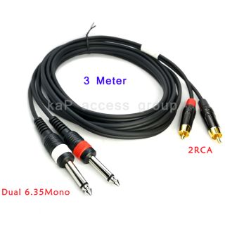 ายDual RCA / Dual 6.35 Mono  2ออก2 (3M)