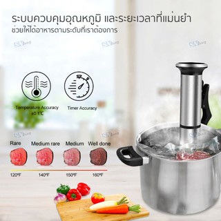 เครื่องซูวีกันน้ำ Sous Vide IPX7 กำลังไฟฟ้า 1200 วัตต์ (220 โวลท์) สีขาว Sous Vide machine แบบจุ่ม SousvideMax