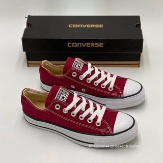 All Star Ox สีแดงเลือดหมู [คอลเลคชั่นใหม่] สินค้าพร้อมกล่อง มีเก็บปลายทาง