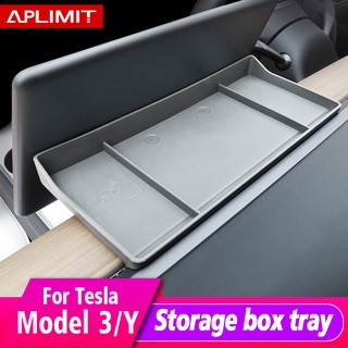 Tesla อุปกรณ์เสริมETC Storage Box Decoration Tissue Box For Tesla 20162022 Model 3 Model Y Car Behind Screen Silicone Tr