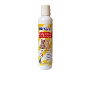 Mirapet มิราเพ็ทแชมพู 200 ml  เเชมพู สูตรบำรุงผิวหนังเเละเส้นขน สำหรับเเมว