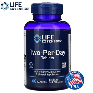 ส่งไว⚡️Life Extension, Two-Per-Day , 60 Tablets, Capsules วิตามินรวม บำรุงร่างกาย เสริมภูมิคุ้มกัน ลดความอ่อนเพลีย