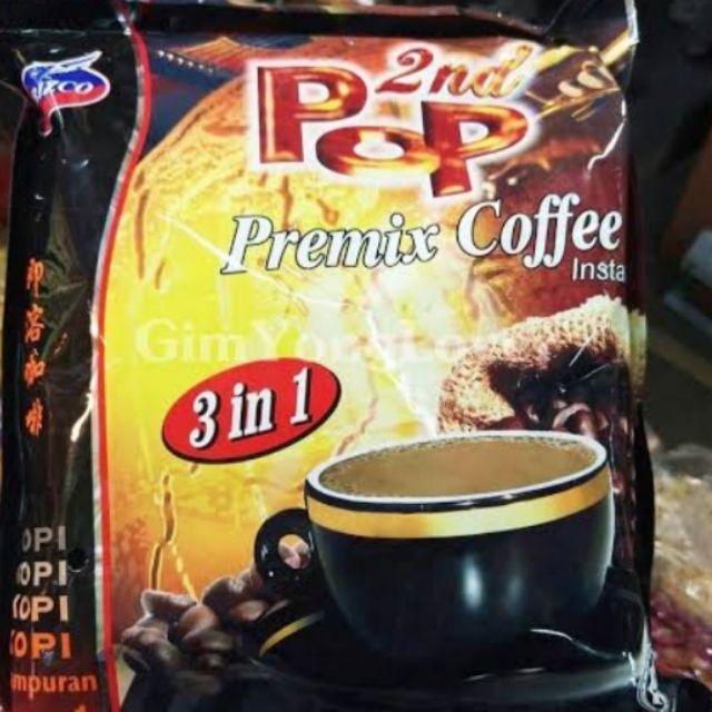 กาแฟpop สำเร็จรูป 3in1(pop premix Coffee) มี 30 ซอง