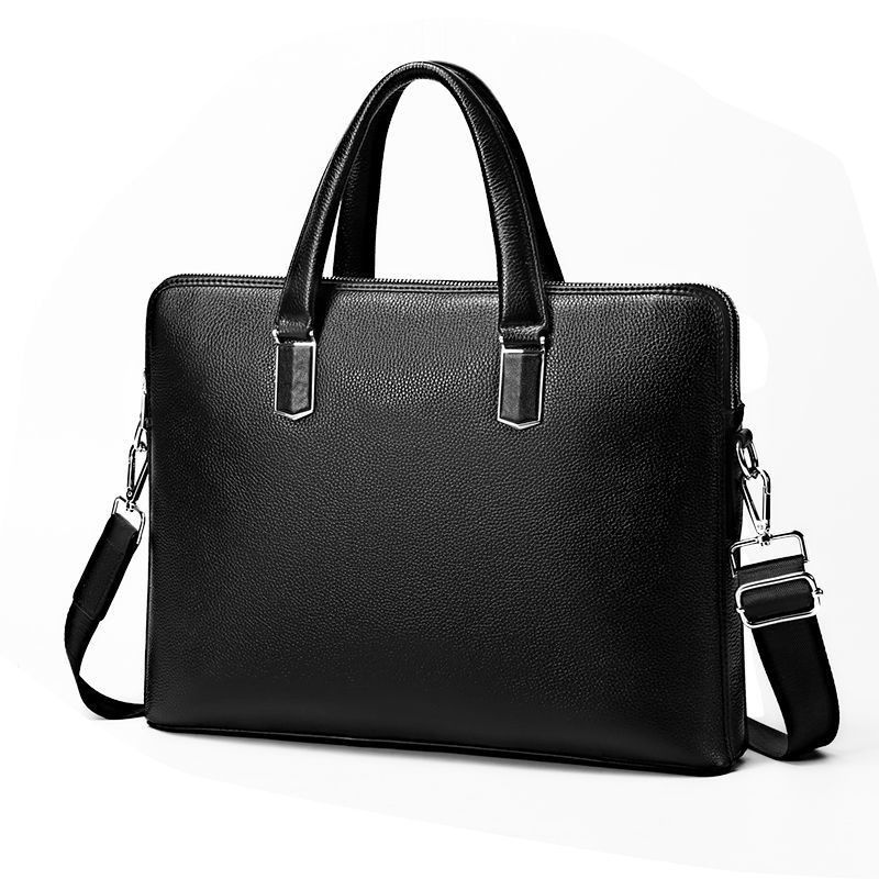 Authentic Dr. Qiu Men s Leather Business Casual Briefcase Computer Bag