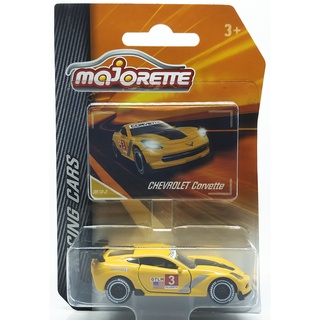 Majorette Chevrolet Corvette GMTM - no.3 - Yellow Color /Wheels D6SBWL /scale 1/60 (3 inches) Package with Card