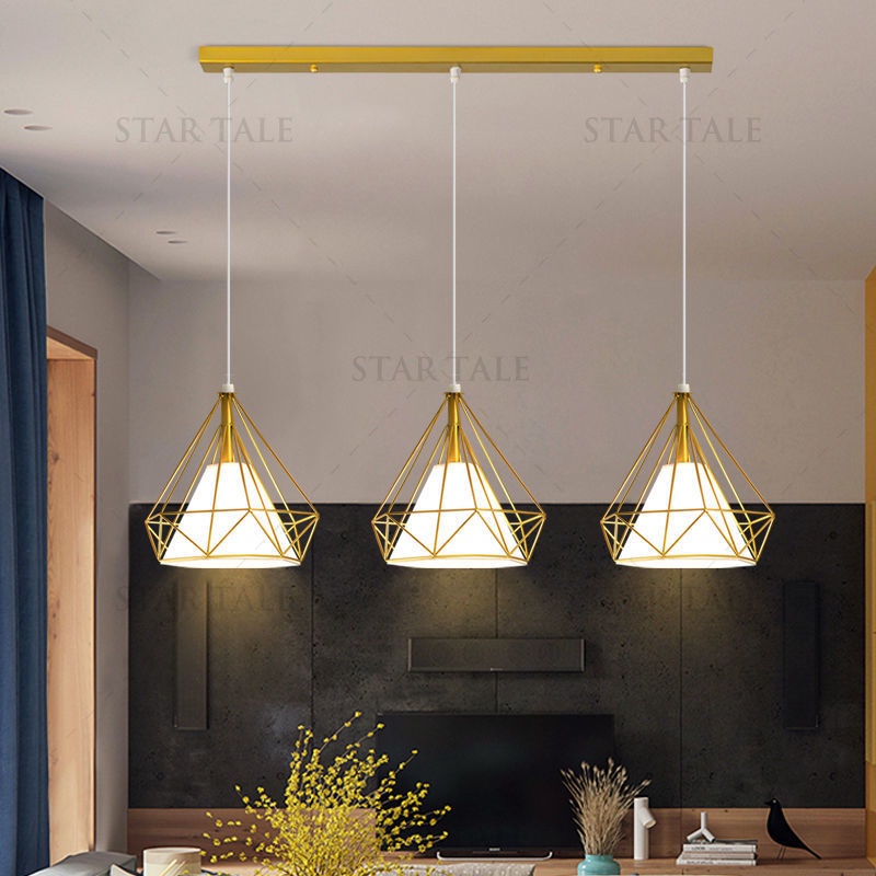 โคมไฟ โคมไฟเพดาน โคมระย้าเพชร  โคมไฟเพดานเรียบง่ายสไตล์โมเดิร์น Ceiling Lights