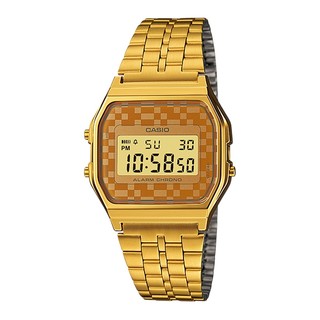 Casio นาฬิกาผู้หญิง สายสแตนเลส รุ่น A159WGEA-9ADF - สีทอง