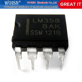 10pcs/lot LM358P DIP8 LM358 DIP LM358N = TS358CD TS358 KIA358P KIA358 BA10358 AS358P-E1 new and original IC In Stock