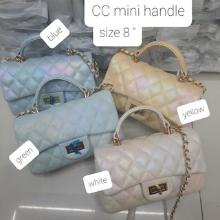 กระเป๋าสะพาย CC mini top handle 20cm Pu premium mbagshop กระเป๋า กระเป๋าสะพายข้าง กระเป๋าสพายผญ กระเป๋าสตางค์