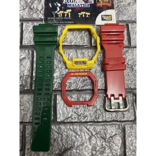 Bnb CUSTOM GBX100 RASTA GLOSSY + BUCKLE JAPAN สําหรับ GSHOCK