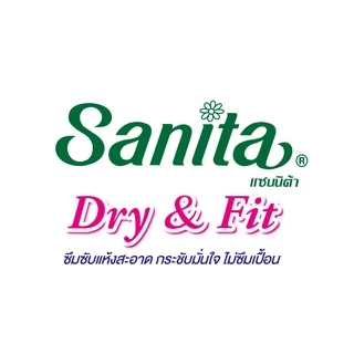 [แพ็ค X 6ห่อ] Sanita / แซนนิต้า ดราย แอนด์ ฟิต ผิวสัมผัสแห้ง สลิม มีปีก ยาว24.5ซม. 8 ชิ้น/ห่อ