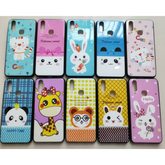 Disney Fuze แมวและกระต่ายซิลิโคน Realme C2 J2 Prime A3S A37 A7 F9 A5S Redmi 6A 4A Y91 Y95