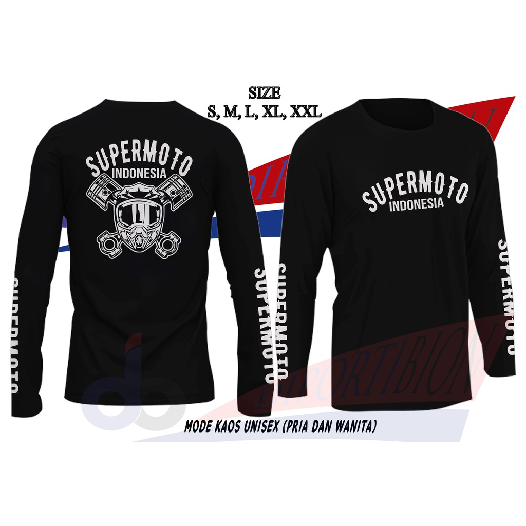 เสื้อยืด SUPERMOTO INDONESIA LONG-SLEEVED / SUPERMOTO INDONESIA LONG-SLEEVED เสื้อยืด