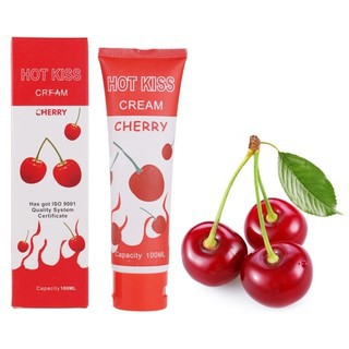 HOT KISS เจลหล่อลื่น กลิ่นสตอเบอรี่ 100ml.