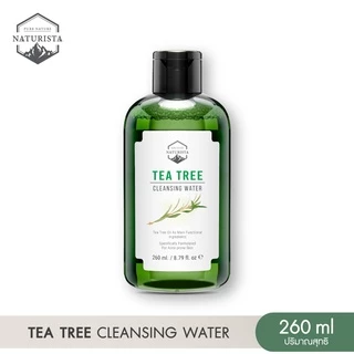Naturista คลีนซิ่งทีทรีเช็ดเครื่องสำอาง ให้ผิวหน้าสะอาดหมดจด Tea Tree Cleansing Water 260ml