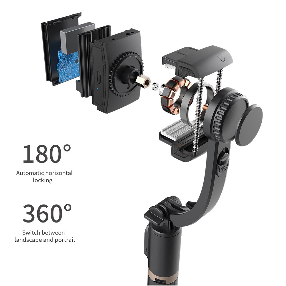 ไม้เซลฟี่RUZSJ L08 Bluetooth Handheld Gimbal Stabilizer Mobile hone Q08 ...