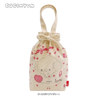 กระเป๋าใบเล็กจากแบรนด์ ROOTOTE Japan รุ่น baby roo x Cogimyun สีขาว ขนาด 20 x 24.5 x 7 ซม.