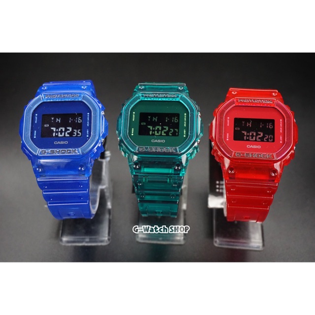 "Blue/Green/Red Jelly" DW-5600SB-2, DW-5600SB-3, DW-5600SB-4, DW-5600SB