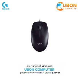 LOGITECH MOUSE USB M100R OPTICAL BLACK ประกันศูนย์ 1 ปี