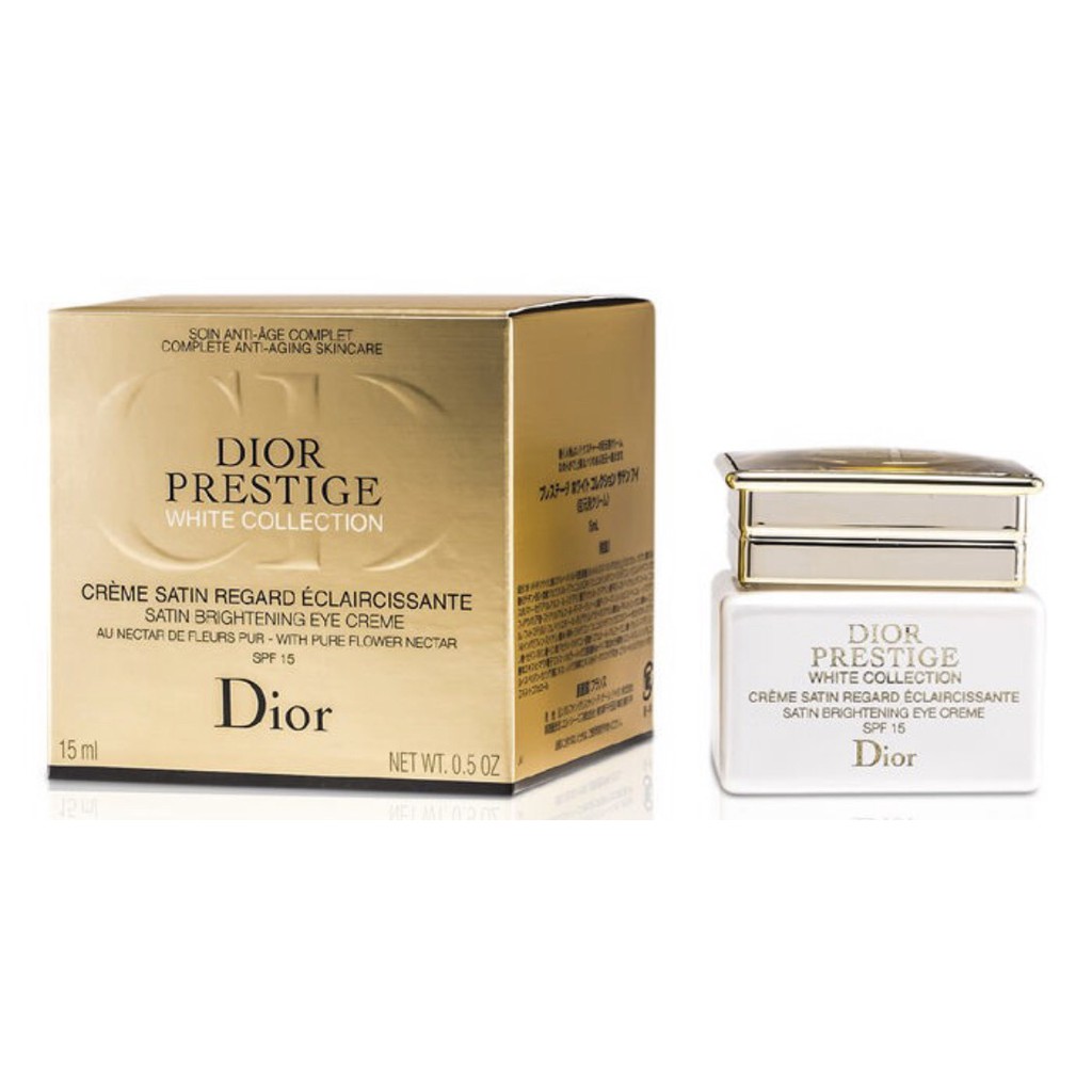 DIOR Prestige White Satin Brightening Eye Creme SPF15 15ml. Shopee