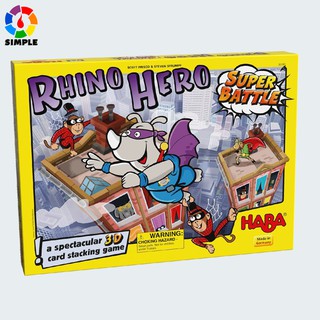 Rhino Hero Super Battle - A Turbulent 3 D เกมของเล่นสําหรับเด็ก