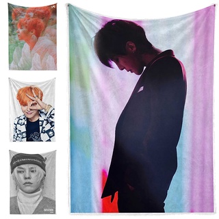 Gd Bigbang ผ้าห่ม ผ้าสักหลาด แบบนิ่ม ลาย G-Dragon แฟชั่น สําหรับนักเรียน โซฟา