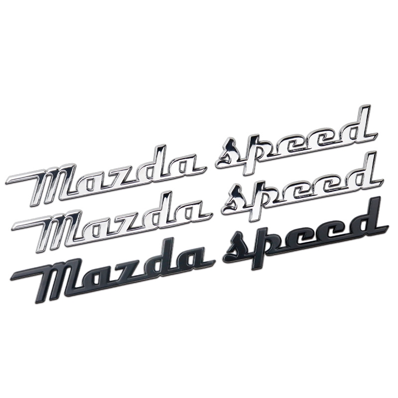 โลหะ mazdaspeed โลโก้รถ Masterpiece mazda Ancosila CX-4 Atez Modified Word Mark ตกแต่งโลโก้รถ