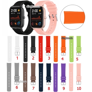 ซิลิโคนเปลี่ยนวงสายกีฬาสำหรับ Huami Amazfit GTS 2e GTS2 mini GTS3