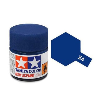 สีสูตรน้ำทามิย่า Tamiya Acrylic X4 Blue 10ml