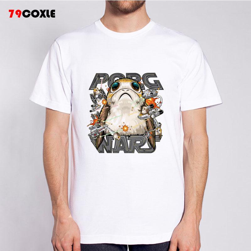 porg ลายพิมพ์บุคลิกภาพใหม่ของบุรุษพร้อมกับเสื้อกันหนาวแขนยาวยาวกำมะหยี่ man tee tshirt