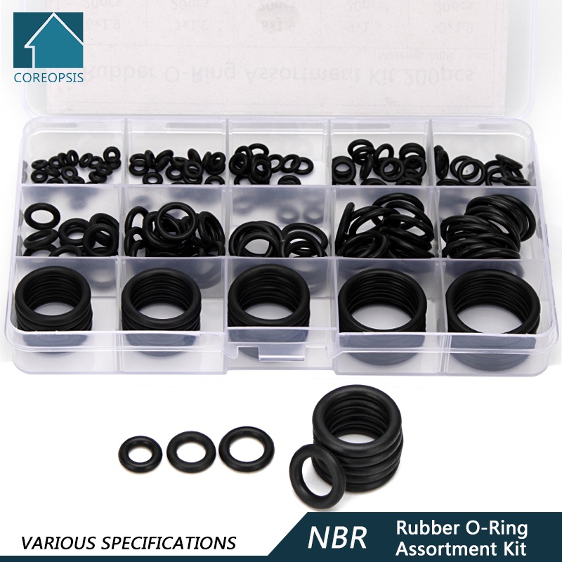 Pcp ปะเก็นโอริงยาง NBR เพนท์บอล แบบเปลี่ยน OD 6 มม.-30 มม. CS 1.5/1.9/2.4/3.1 มม. 150-200-225 ชิ้น