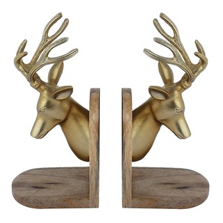 Other home accessories BOOK END GOLDEN DEER GOLD 2EA/SET HLS Home decoration Home &amp; Furniture อุปกรณ์ตกแต่งบ้านอื่นๆ ที่