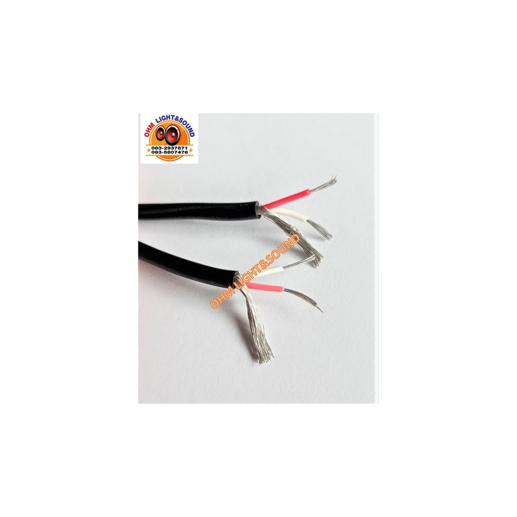 สายสัญญาณคู่ TRSตรง to TRSตรง 4 หัว 3 mm สายเล็ก หัวLIDGE สายชีสด์ อย่างดี dynacom เครื่องเสียง แจ็ค สายไมค์ สายเสียง