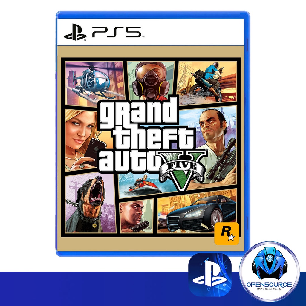 [พร้อมส่ง]Playstation: GTAV GTA5 Grand theft Auto Five V (ASIA Z3 EN/CH/KR) แผ่นเกม สำรหับ PS5