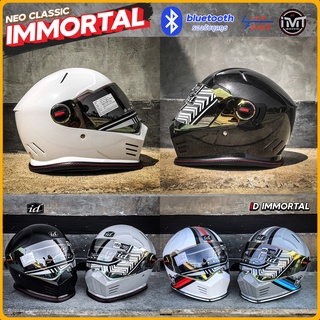 หมวกกันน็อค ID Immortal ใหม่ล่าสุด ทรงวินเทจ Retro มีให้เลือกหลายสี 3 Size